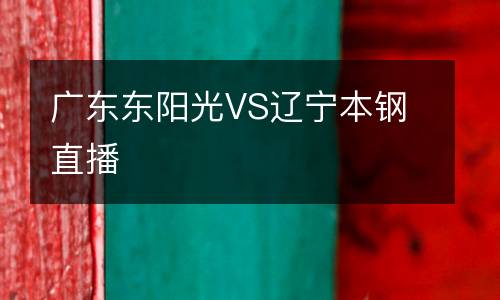 廣東東陽光VS遼寧本鋼直播