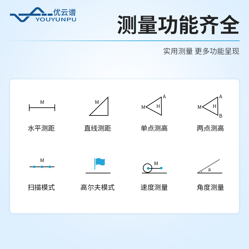 便攜式激光測距測高儀
